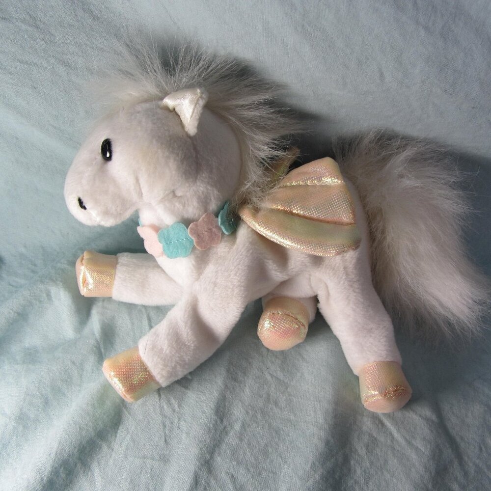 SALE* plush A&A vintage Aurora pegasus stuffed animal (W2808)